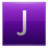 Letter J violet